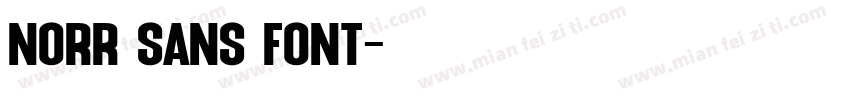 Norr Sans font字体转换